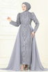 Evening Dress 6632YG95-MS Gray - Thumbnail