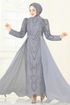 Evening Dress 6632YG95-MS Gray - Thumbnail