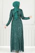 Evening Dress 6639YG95-MS Emerald - Thumbnail