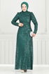Evening Dress 6639YG95-MS Emerald - Thumbnail