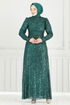 Evening Dress 6639YG95-MS Emerald - Thumbnail