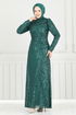 Evening Dress 6639YG95-MS Emerald - Thumbnail