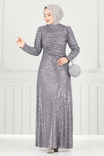Y.G.S. - Evening Dress 6639YG95-MS Gray - 359400
