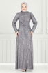 Evening Dress 6639YG95-MS Gray - Thumbnail
