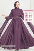 Evening Dress 6640YG95-MS Dark Lilac - Thumbnail
