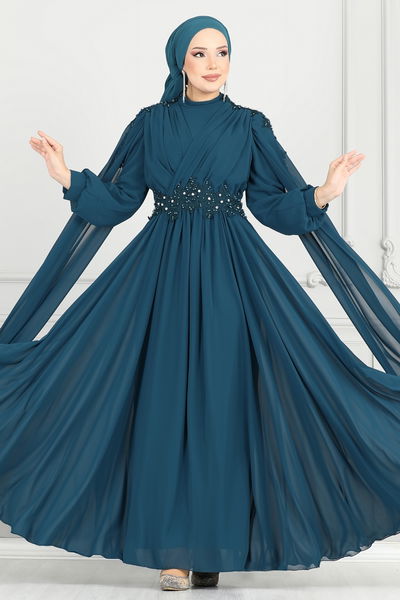 Y.G.S. - Evening Dress 6640YG95-MS Petroleum - 359463