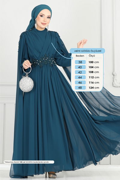 Y.G.S. - Evening Dress 6640YG95-MS Petroleum - 359465