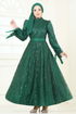 Evening Dress 6641YG95-MS Emerald - Thumbnail