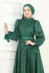 Evening Dress 6641YG95-MS Emerald - Thumbnail