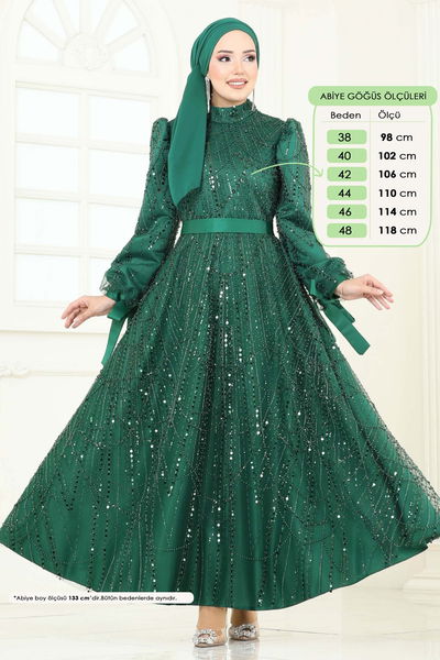 Y.G.S. - Evening Dress 6641YG95-MS Emerald - 359501