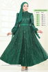 Evening Dress 6641YG95-MS Emerald - Thumbnail