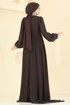 Evening Dress 6999YG95-MS Brown - Thumbnail