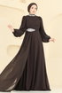 Evening Dress 6999YG95-MS Brown - Thumbnail
