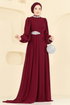 Evening Dress 6999YG95-MS Burgundy - Thumbnail