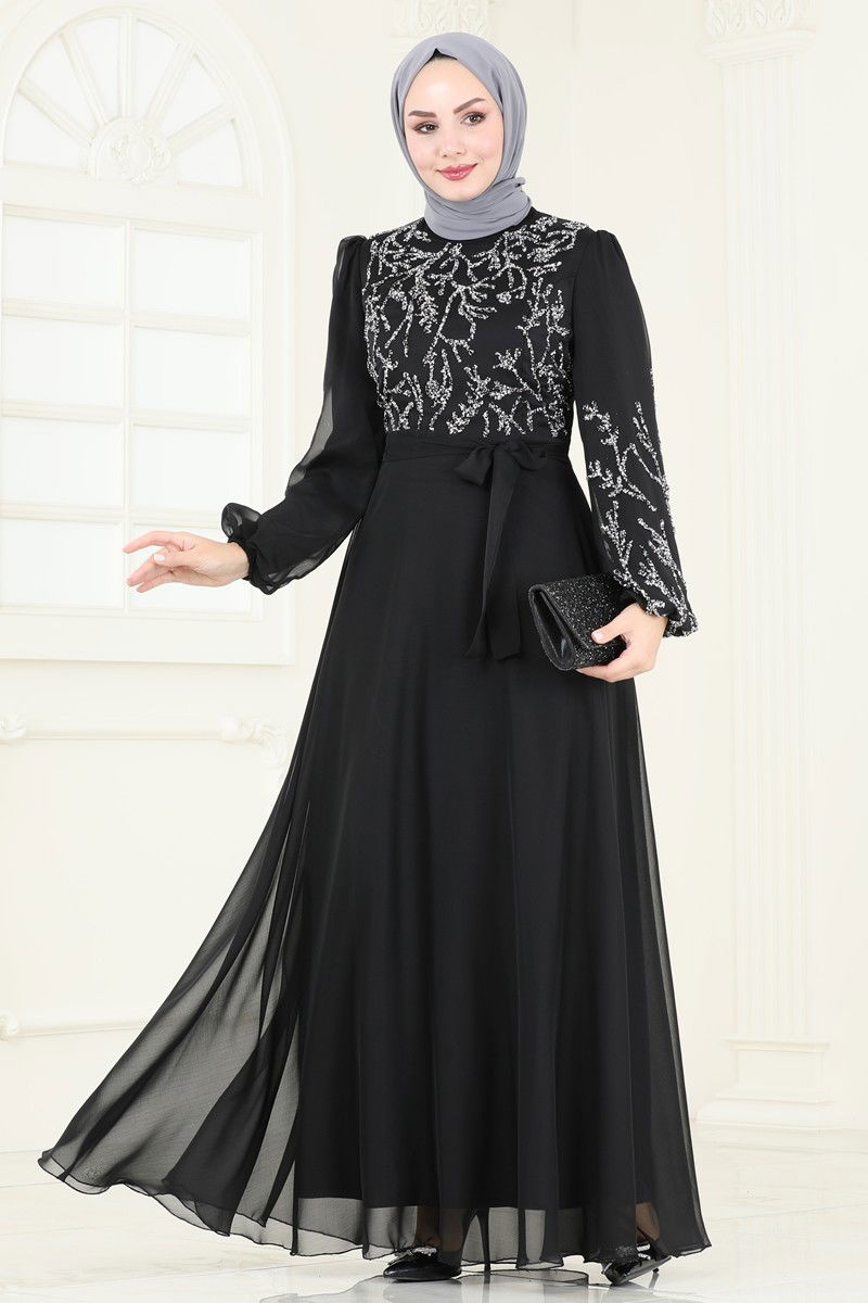 Evening Dress 7005AB368-MS Black