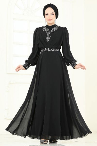 A.B.K. - Evening Dress 7084ABK1075-MS Black
