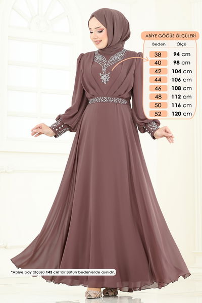 A.B.K. - Evening Dress 7084ABK1075-MS Powder Vision - 388531