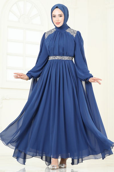 A.B. - Evening Dress 7101AB368-MS Indigo - 366274