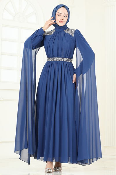 A.B. - Evening Dress 7101AB368-MS Indigo - 366276