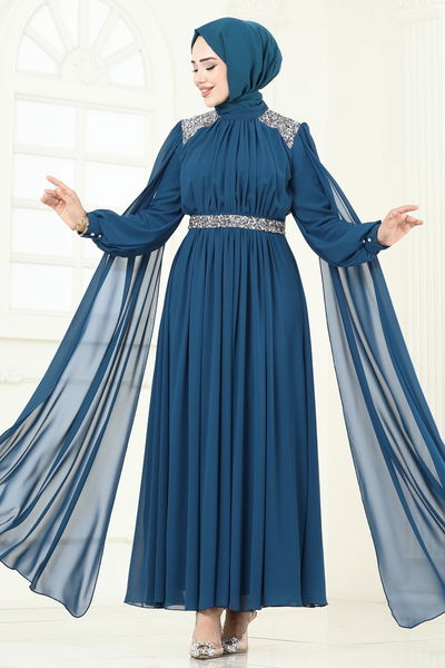 A.B. - Evening Dress 7101AB368-MS Petroleum - 366233