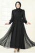 Evening Dress 8000AB368-MS Black - Thumbnail