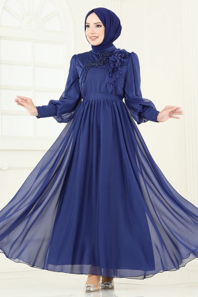 A.B. - Evening Dress 8000AB368-MS Navy Blue - 366322