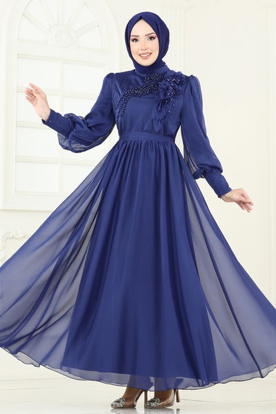 A.B. - Evening Dress 8000AB368-MS Navy Blue - 366323