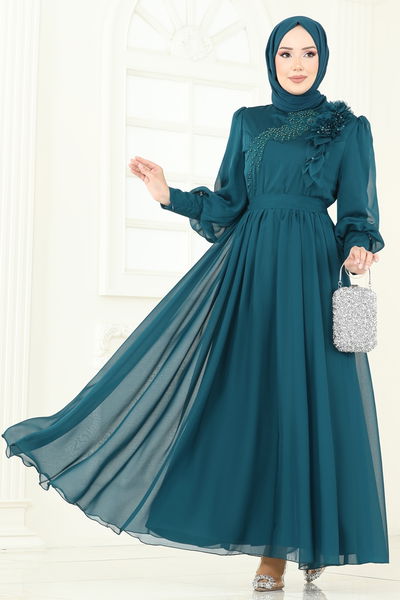 A.B. - Evening Dress 8000AB368-MS Petroleum - 366309