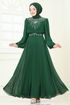 Evening Dress 8010AB368-MS Emerald - Thumbnail