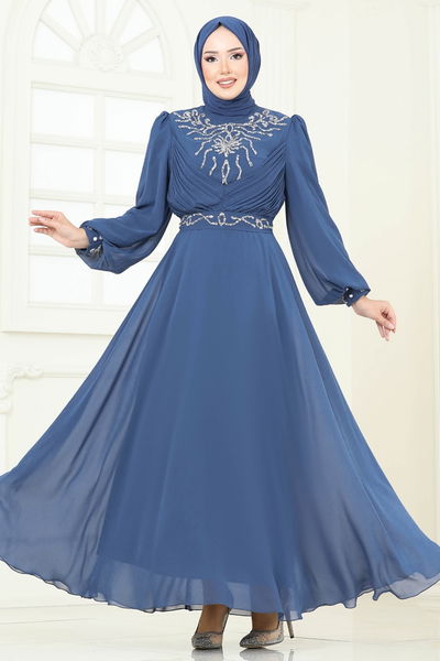 A.B. - Evening Dress 8010AB368-MS Indigo - 366419