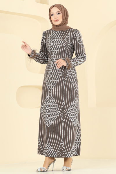 Y.G.S. - Evening Dress 8017YG95-MS Brown - 399897