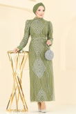 Y.G.S. - Evening Dress 8017YG95-MS Oil Green