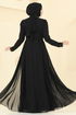 Evening Dress 8019AB368-MS Black - Thumbnail