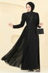 فستان سهرة أسود 8019AB368-MS - Thumbnail