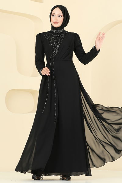 A.B. - فستان سهرة أسود 8019AB368-MS - 385446