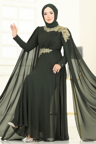 A.B. - Evening Dress 8023AB368-MS Khaki - 366451