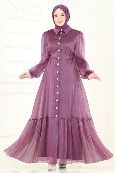 A.B. - Evening Dress 8038AB368-MS Dark Lilac - 366237