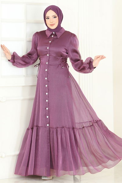 A.B. - Evening Dress 8038AB368-MS Dark Lilac - 366238