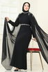Evening Dress 8073AB368-MS Black - Thumbnail