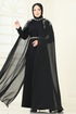 Evening Dress 8073AB368-MS Black - Thumbnail
