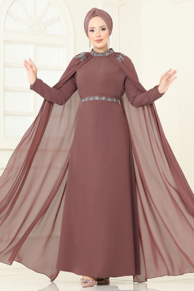 A.B. - Evening Dress 8073AB368-MS Dark Powder Vision - 366482