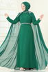 Evening Dress 8073AB368-MS Emerald - Thumbnail