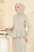 فستان سهرة بيج 8080YG95-MS - Thumbnail