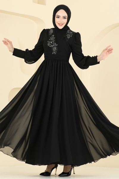 A.B. - فستان سهرة أسود 8084AB368-MS - 397472