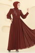 Evening Dress 8084AB368-MS Copper - Thumbnail