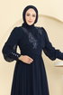 فستان سهرة كحلي 8084AB368-MS - Thumbnail