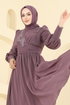 فستان سهرة بيج وردي 8084AB368-MS - Thumbnail