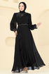Evening Dress 8088AB368-MS Black - Thumbnail
