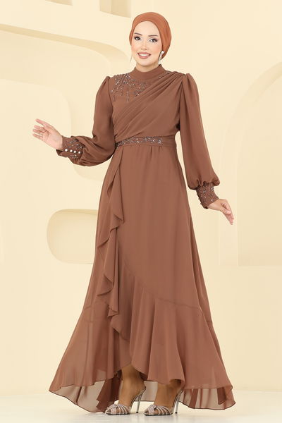 A.B. - فستان سهرة نحاسي 8088AB368-MS - 386575