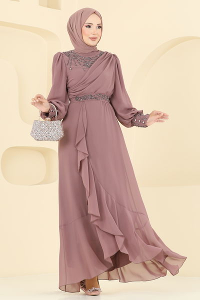 A.B. - Evening Dress 8088AB368-MS Powder Vision - 386598